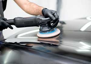 Step to paint a car - Sand the car